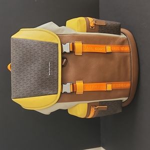 Michael Kors Limited Edition Colorblock Logo Large Backpack